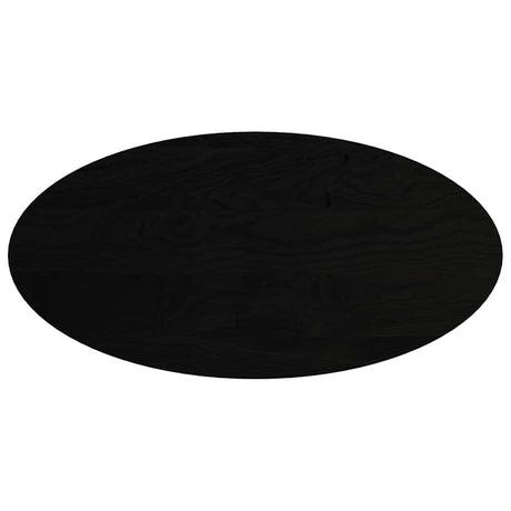 Vidaxl tafelblad 120x60x4 cm ovaal massief eikenhout donkerbruin
