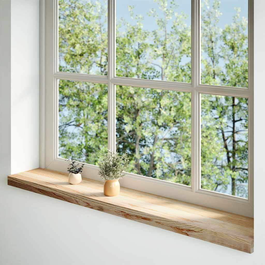 Vidaxx Fensterbänke 2 Stück unbehandelt 160x20x2 cm massive Eiche