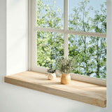 Vidaxx Fensterbänke 2 Stück unbehandelt 70x25x2 cm massive Eiche