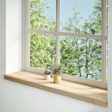 Vidaxx Fensterbänke 2 Stk unbehandelt 120x30x2 cm Eiche massiv