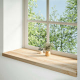 Vidaxx Fensterbänke 2 Stück unbehandelt 120x40x2 cm Eiche massiv