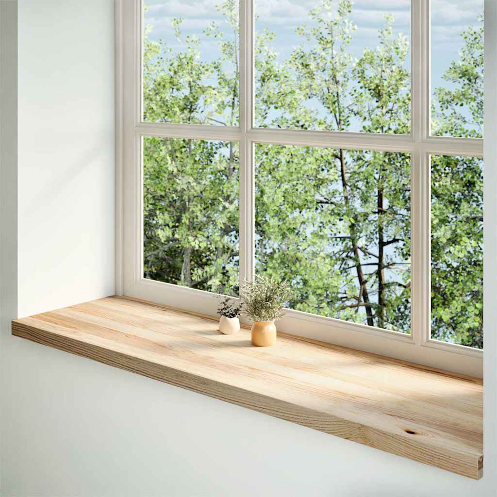 Vidaxx Fensterbänke 2 Stück unbehandelt 140x40x2 cm Eiche massiv