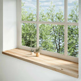 Vidaxx Fensterbänke 2 Stück unbehandelt 160x40x2 cm massive Eiche