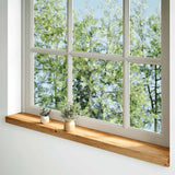 Vidaxx Fensterbänke 2 Stk. 110x15x2 cm Eiche massiv hellbraun