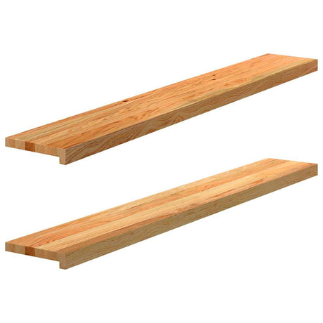 Vidaxx Fensterbänke 2 Stk. 140x20x2 cm Eiche massiv hellbraun