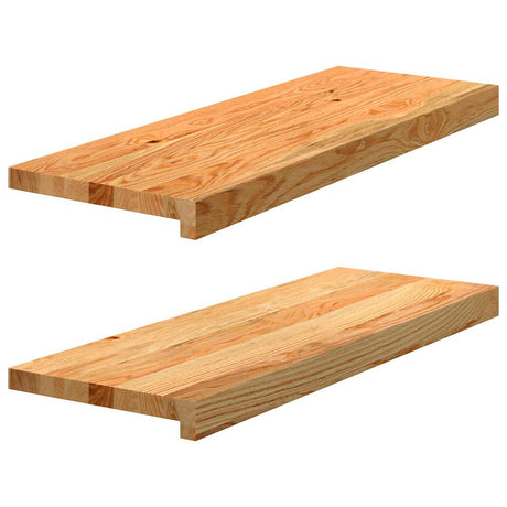 Vidaxx Fensterbänke 2 Stk. 70x25x2 cm Eiche massiv hellbraun