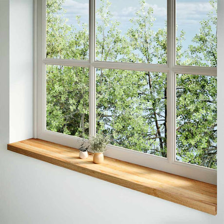 Vidaxx Fensterbänke 2 Stk. 160x25x2 cm Eiche massiv hellbraun