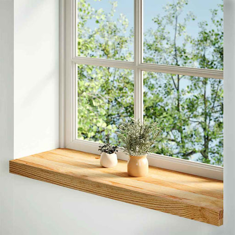 Vidaxx Fensterbänke 2 Stk. 70x30x2 cm Eiche massiv hellbraun