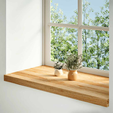 Vidaxx Fensterbänke 2 Stk. 70x40x2 cm Eiche massiv hellbraun