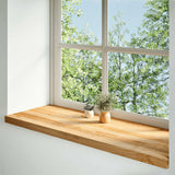 Vidaxx Fensterbänke 2 Stk. 100x40x2 cm Eiche massiv hellbraun