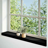 Vidaxx Fensterbänke 2 Stk. 70x15x2 cm Eiche massiv dunkelbraun