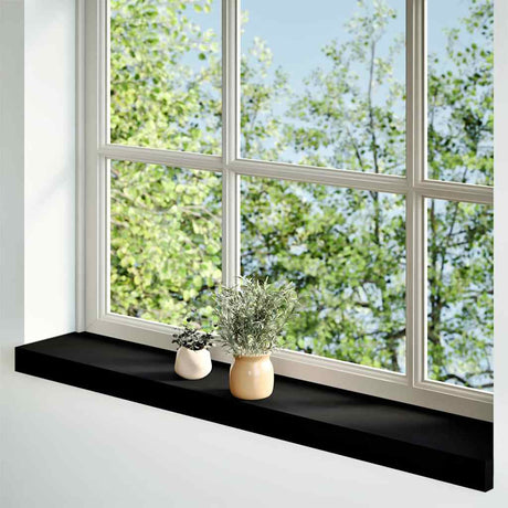Vidaxx Fensterbänke 2 Stk. 70x15x2 cm Eiche massiv dunkelbraun