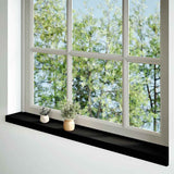 Vidaxx Fensterbänke 2 Stk. 140x15x2 cm Eiche massiv dunkelbraun