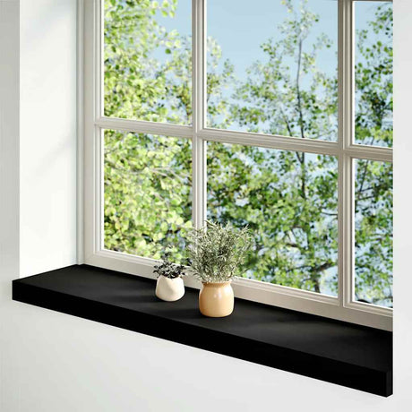 Vidaxx Fensterbänke 2 Stk. 70x20x2 cm Eiche massiv dunkelbraun