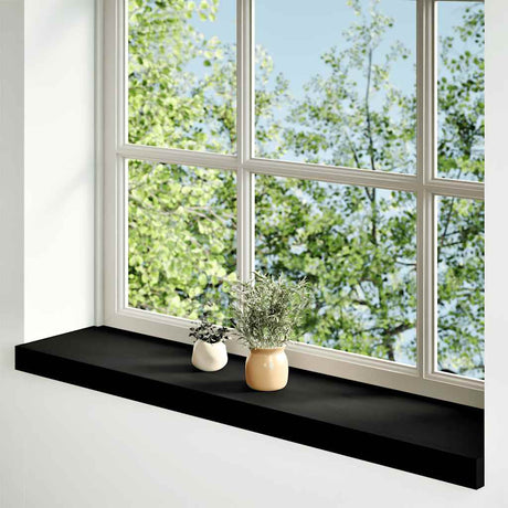 Vidaxx Fensterbänke 2 Stk. 80x20x2 cm Eiche massiv dunkelbraun