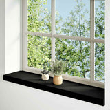 Vidaxx Fensterbänke 2 Stk. 90x20x2 cm Eiche massiv dunkelbraun