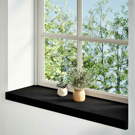 Vidaxx Fensterbänke 2 Stk. 80x30x2 cm Eiche massiv dunkelbraun