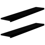 Vidaxx Fensterbänke 2 Stk. 140x30x2 cm Eiche massiv dunkelbraun
