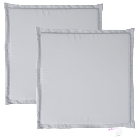 Vidaxx Gartensitzkissen 2 Stück quadratisch 45x45x2 cm hellgrau