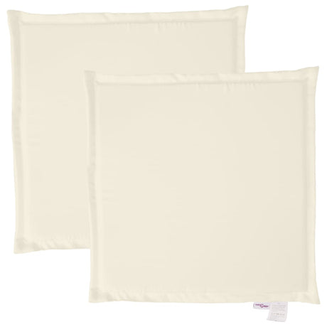 VidaXL Gartensitzkissen 2 Stück quadratisch 45x45x2 cm cremefarben
