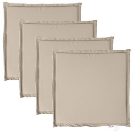 Vidaxx Gartensitzkissen 4 Stück quadratisch 45x45x2 cm taupe