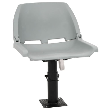 Vidaxl 2-delige bootstoelenset inklapbaar 48x51x41 cm grijs