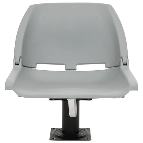 VidaXL 4-teiliges Bootsstuhl-Set klappbar 48x51x41 cm grau