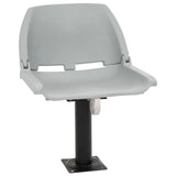 Vidaxx 4-teiliges Bootsstuhl-Set klappbar 48x51x41 cm grau