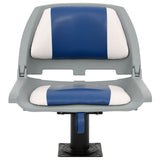 VidaXL 2-teiliges Bootsstuhl-Set klappbar 48x51x41 cm blau und weiß
