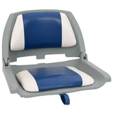 Vidaxx 2-teiliges klappbares Bootsstuhl-Set 48x51x41 cm blau und weiß