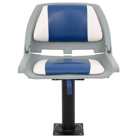 Vidaxx 2-teiliges klappbares Bootsstuhl-Set 48x51x41 cm blau und weiß