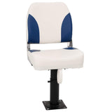 Vidaxl bootstoel 2 set inklapbaar 41x36x48 cm blauw en wit