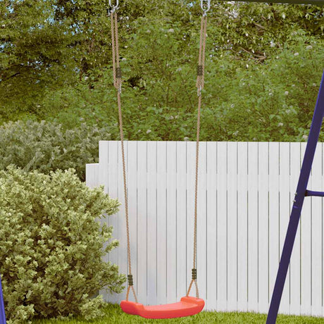 VidaXL Schaukelsitz für Kinder, 1-Personen-Schaukel verstellbar, Rot