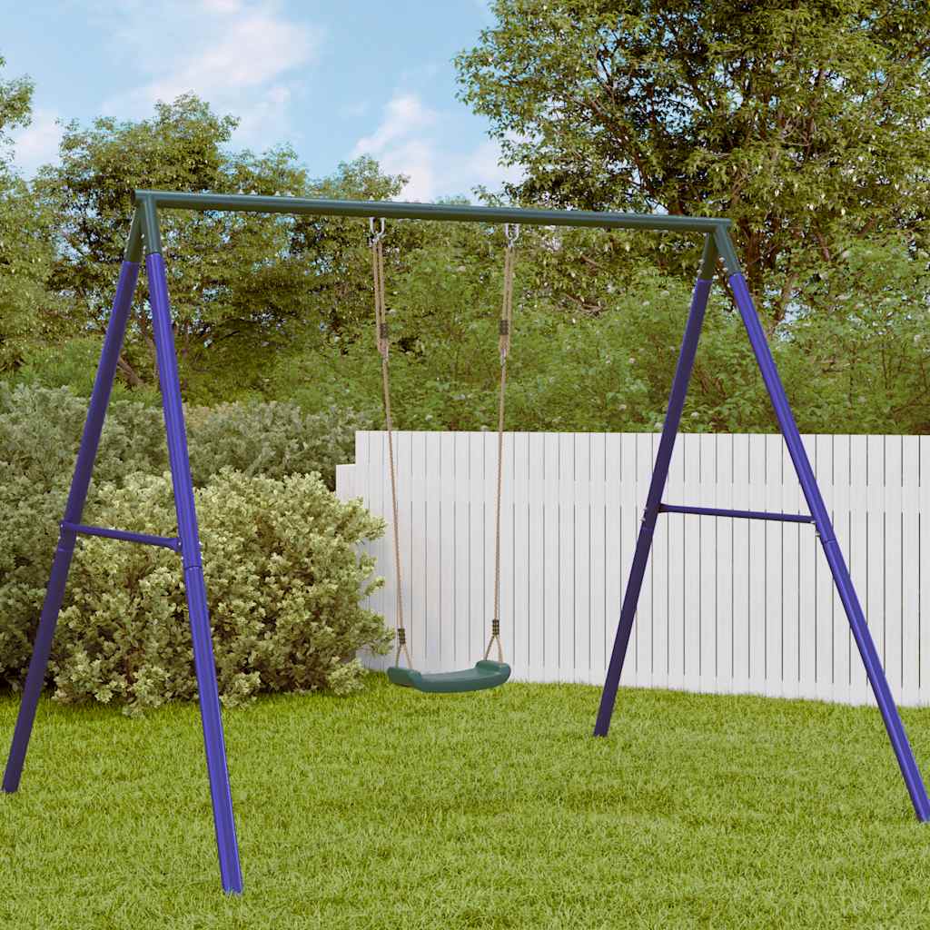 VidaXL Schaukelsitz für Kinder, 1-Personen-verstellbares Seil, grün