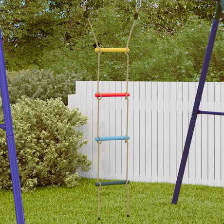 VidaXL Strickleiter für Kinder mit 4 Sprossen, mehrfarbig