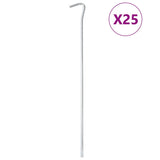 Vidaxl Zeltheringe 25 Stück ø5 mm 30 cm verzinkter Stahl
