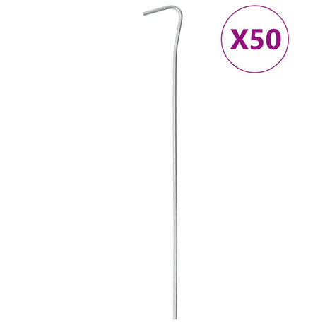 Vidaxl Zeltheringe 50 Stück ø3 mm 23 cm verzinkter Stahl
