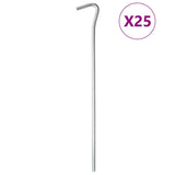Vidaxl Zeltheringe 25 Stück ø5 mm 23 cm verzinkter Stahl