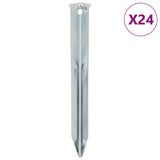 Vidaxl Zeltheringe 24 Stück ø20 mm 17 cm verzinkter Stahl