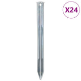 Vidaxl Zeltheringe 24 Stück ø20 mm 22 cm verzinkter Stahl