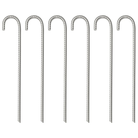 Vidaxl Zeltheringe 6 Stück ø10 mm 37 cm verzinkter Stahl