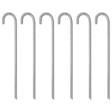 Vidaxl Zeltheringe 6 Stück ø12 mm 41,5 cm verzinkter Stahl