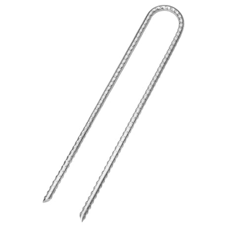Vidaxl Zeltheringe 6 Stück U-förmig ø7 mm 30 cm verzinkter Stahl