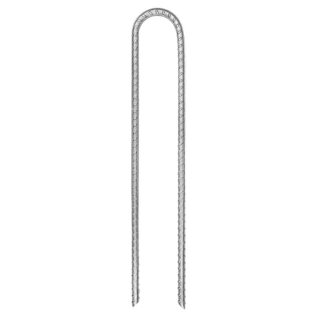 Vidaxl Zeltheringe 12 Stück U-förmig ø7 mm 30 cm verzinkter Stahl