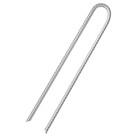 Vidaxl Zeltheringe 6 Stück U-förmig ø10 mm 37 cm verzinkter Stahl