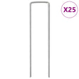 Vidaxx Erdnägel 25 Stück U-förmig 15x3,5 cm verzinkter Stahl