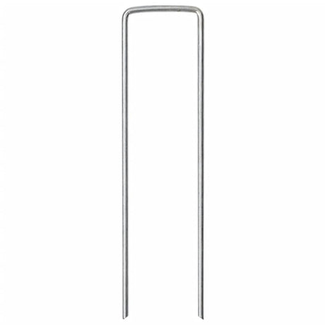 Vidaxl Erdnägel 50 Stück U-förmig 15x3,5 cm verzinkter Stahl