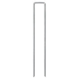 VidaXL Erdnägel 50 Stück U-förmig 20x4 cm verzinkter Stahl