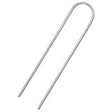 Vidaxl Erdnägel 50 Stück U-förmig 15x3,5 cm verzinkter Stahl