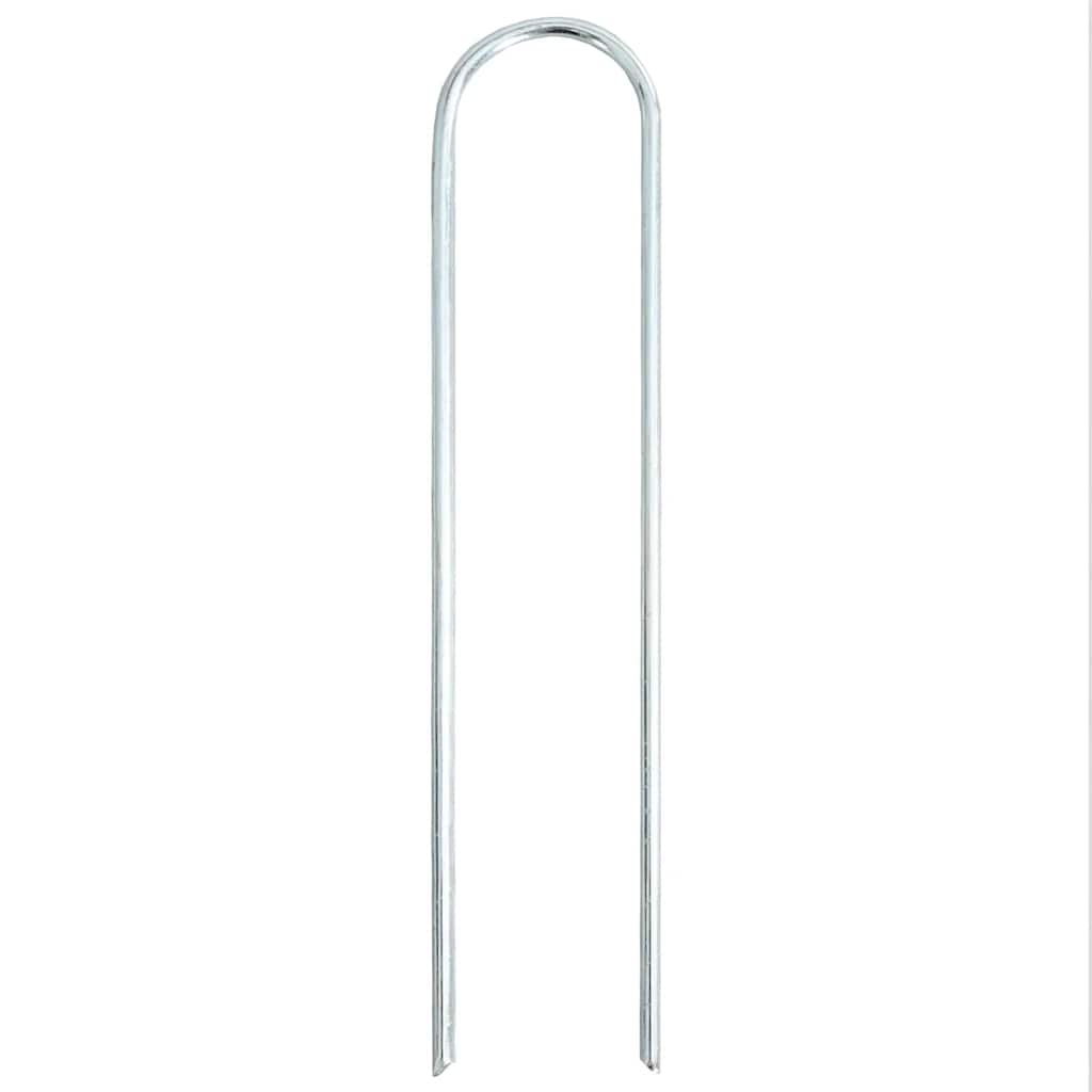 Vidaxx Erdnägel 50 Stück U-förmig 20x3,5 cm verzinkter Stahl